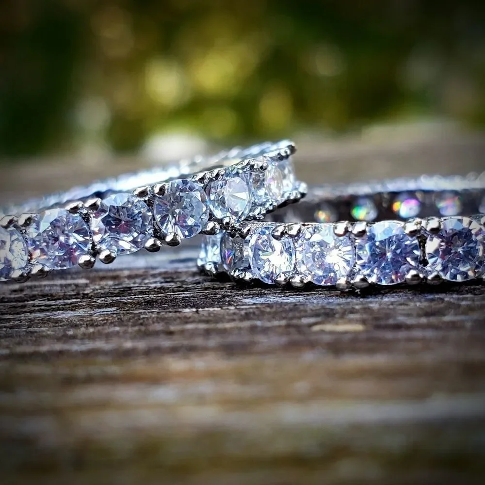 Iced Out Eternity Hip Hop Ring